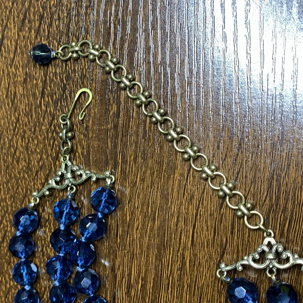 Heidi Daus Blue Beaded Necklace - Picture 4 of 9